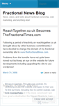 Mobile Screenshot of fractionalnews.wordpress.com