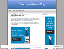 Tablet Screenshot of fractionalnews.wordpress.com