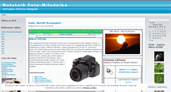 Desktop Screenshot of notatnikfotoamatora.wordpress.com