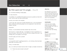 Tablet Screenshot of dewdebauchee.wordpress.com