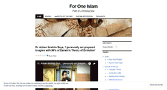 Desktop Screenshot of foroneislam.wordpress.com