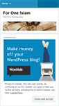 Mobile Screenshot of foroneislam.wordpress.com