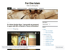 Tablet Screenshot of foroneislam.wordpress.com