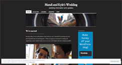 Desktop Screenshot of mandikylewedding.wordpress.com