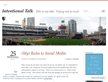 Tablet Screenshot of intentionaltalk.wordpress.com