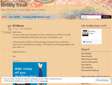 Tablet Screenshot of fertilityfreak.wordpress.com