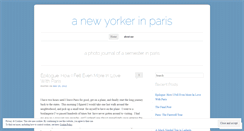 Desktop Screenshot of nyinparis.wordpress.com