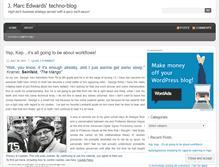 Tablet Screenshot of jmarcedwards.wordpress.com