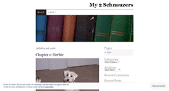 Desktop Screenshot of my2schnauzers.wordpress.com