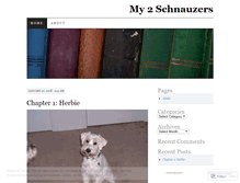 Tablet Screenshot of my2schnauzers.wordpress.com