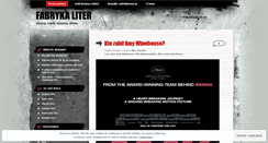 Desktop Screenshot of fabrykaliter.wordpress.com