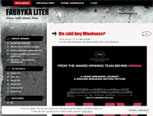 Tablet Screenshot of fabrykaliter.wordpress.com