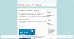 Desktop Screenshot of maddie98.wordpress.com
