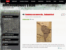 Tablet Screenshot of abriendomundos.wordpress.com