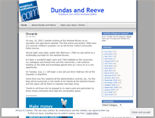 Tablet Screenshot of dundasandreeve.wordpress.com