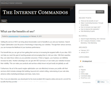 Tablet Screenshot of internetcommandos.wordpress.com