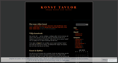 Desktop Screenshot of konsttavlor.wordpress.com