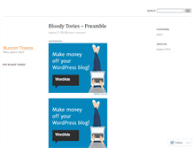 Tablet Screenshot of bloodytories.wordpress.com