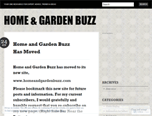 Tablet Screenshot of homegardenbuzz.wordpress.com