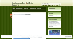 Desktop Screenshot of lostlemonade.wordpress.com