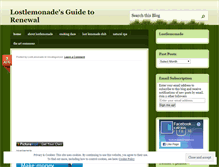 Tablet Screenshot of lostlemonade.wordpress.com