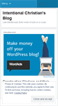 Mobile Screenshot of intentionalchristian.wordpress.com