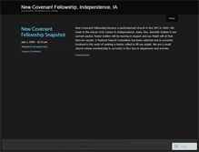 Tablet Screenshot of newcovenantfellowship.wordpress.com