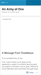 Mobile Screenshot of anarmyofone.wordpress.com