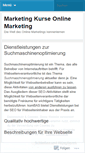 Mobile Screenshot of marketingmarketing5167.wordpress.com