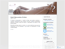 Tablet Screenshot of profem.wordpress.com