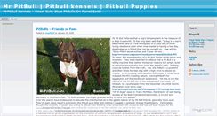 Desktop Screenshot of mrpitbull.wordpress.com