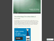 Tablet Screenshot of completelifehealing.wordpress.com