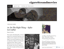 Tablet Screenshot of cigarettesandmovies.wordpress.com