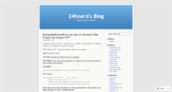 Desktop Screenshot of 24hnerd.wordpress.com