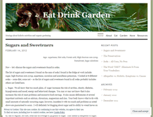 Tablet Screenshot of eatdrinkgarden.wordpress.com