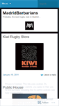 Mobile Screenshot of madridbarbarians.wordpress.com