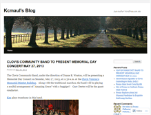 Tablet Screenshot of kcmaul.wordpress.com