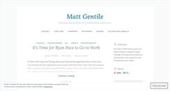 Desktop Screenshot of mattgentile.wordpress.com