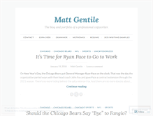 Tablet Screenshot of mattgentile.wordpress.com