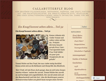 Tablet Screenshot of callabutterfly.wordpress.com