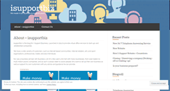 Desktop Screenshot of isupportbiz.wordpress.com