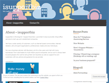 Tablet Screenshot of isupportbiz.wordpress.com