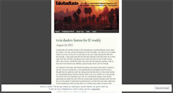 Desktop Screenshot of fakebadtaste.wordpress.com