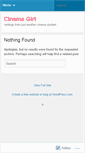 Mobile Screenshot of cinemagirl.wordpress.com
