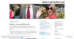 Desktop Screenshot of kates30before30.wordpress.com