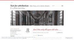 Desktop Screenshot of notforattrib.wordpress.com