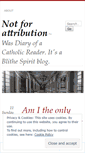 Mobile Screenshot of notforattrib.wordpress.com