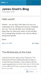 Mobile Screenshot of jamesgrantblog.wordpress.com