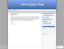 Tablet Screenshot of jamesgrantblog.wordpress.com