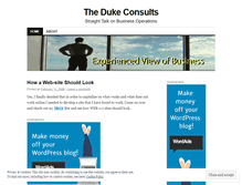 Tablet Screenshot of dukeconsults.wordpress.com